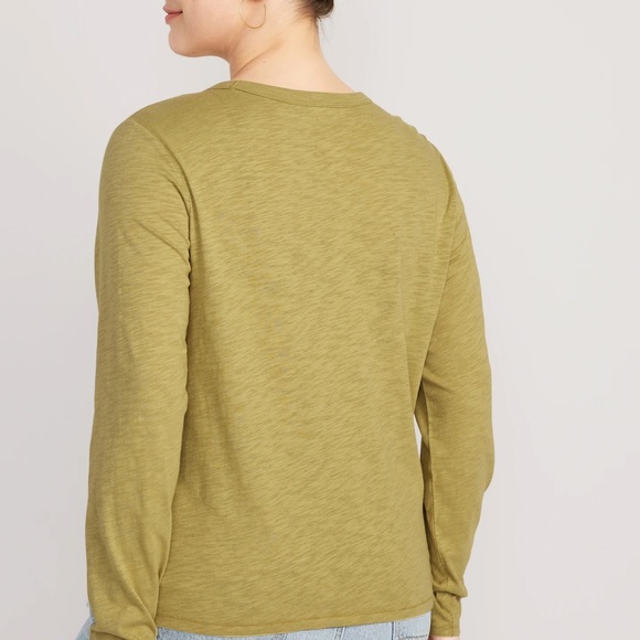 NWT OLD NAVY EveryWear Long-Sleeve T-Shirt Color: Olive SIZE MEDUIM - Picture 6 of 6